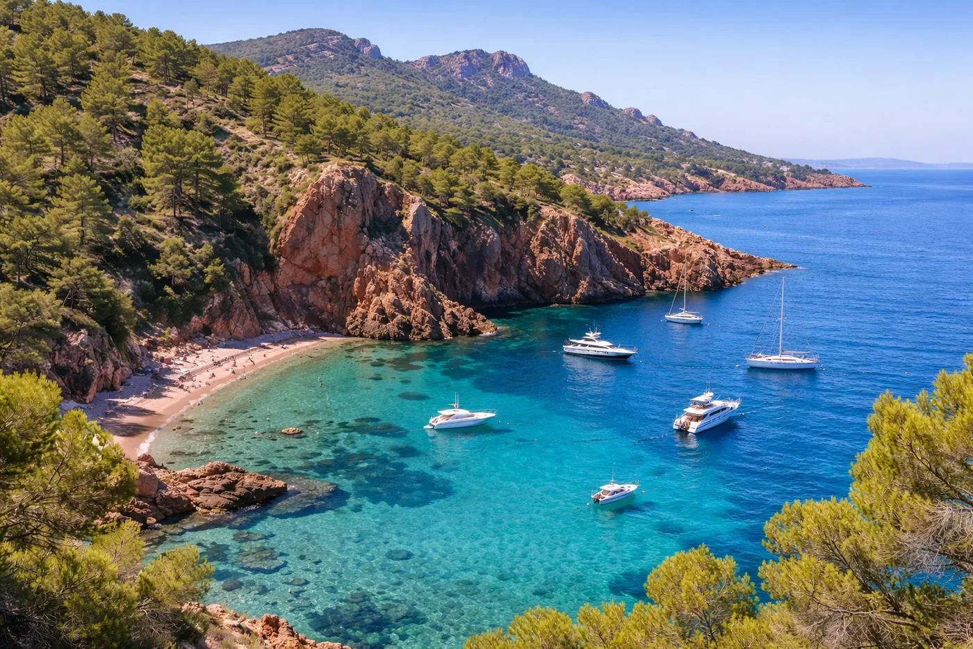 Estérel en bateau Calanques & Roches Rouges